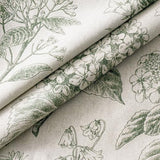 Set of 2 Decorative Floral Pillow Covers 22x22 Inch Dark Green