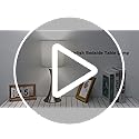 3 Way Touch Control Table Lamp, Dimmable Bedside Desk Lamp with Metal Base Modern Nightstand Lamp Stylish Grey Shade Simple Side Table Lamp for Bedroom, Living Room, Office or Den LED Bulb Included