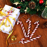 GWHOLE 12 Pcs Candy Cane Christmas Decorations, Red and White Candy Cane Decoration Christmas Hanging Ornaments for Christmas Tree Xmaxs Holiday Party Supplies Decoration Favors