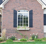 Builders Edge 12"W x 54"H , Custom Three Board Spaced (2 Batten) Shutters (Per Pair), 166 - Midnight Blue