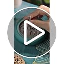 Powder Incense Burner Kit with Brass Censer, Incense Ash Tools and Mold Press Set, Complete Gift Box for Meditation, Yoga and Home Relaxation