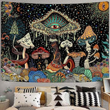 Yeoiat Mushroom Tapestry Hippie Tapestry for Bedroom Cute Tapestries Aesthetic Wall Tapestries Hanging for Bedroom Dorm Living Room (Mushroom, 36.00" X 48.00")