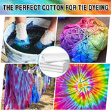 Tudomro 4 Pack White Cotton Tapestry for Tie Dyeing Large Blank Plain Backdrop Perimeter Stitching DIY Hanging Wall Tapestry for Bedroom Living Room Craft Decor(59 x 91 Inch)