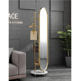 Full-Length Mirror Home Bedroom Full-Length Floor Mirror Dressing Mirror Hanging Hanger Combination Rotatable Fitting Mirror Full Length Floor Mirror (C)