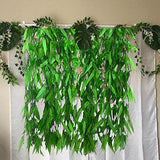 Bird Fiy 50 PCS 376 Feet Artificial Flower Greenery Wicker Rattan Vine Fake Foliage Leaf Flowers Plants Garland Garden Decoration