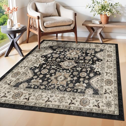 Washable 4x4 Square Entry Rug: Rugs for Kitchen Bedroom Entryway Bathroom