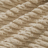 Fancy Homi Decorative Throw Pillow Covers for Bed Couch Bedroom Bench, Soft Corduroy Solid Pillow Case, Rustic Farmhouse Boho Room Decor,20" x 12" (Pack of 1),Tan