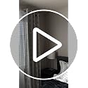 100% Boho Blackout Curtains 84 Inches Long for Bedroom, Blue on Beige Patterned Bohemian Curtains for Living Room, Geometric Striped Thermal Insulated Window Drapes Grommet Top 2 Panels
