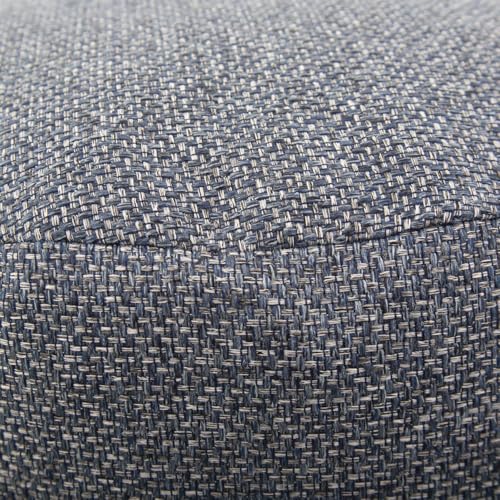 Howard Elliott Collection Round Foot Pouf Panama Indigo