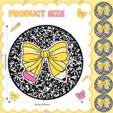6 Pcs Pencil Bow Carpet Circle Seats for Classroom Decorations 17 Inch Pencil Bow Composition Notebook Rug Bulk Non Slip Floor Cushion Mat for Preschool Kindergarten Daycare Reading Corner