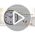 Wall Clock Silent Non-Ticking Modern Clocks Battery Operated 8 Inch Small Analog Clock Decorative for Living Room Bedroom Kitchen Office Decor (Black)