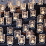Clear Votive Candle Holders Set of 48- Glass Tealight Candle Holders Bulk