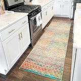 Colorful Runner Rug, 2x6 Multi Color Washable Hallway Runner Rug