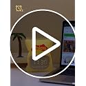 MASHI Chips Alarm Clock with Night Light, ok to Wake Clock for Kids, Cute & Funny Halloween Night Light, Snooze, Toddler Sleep Training Clock, for Kids