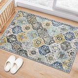 Lahome 2x3 Moroccan Kitchen Rug, Washable Area Rug for Entryway