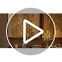 Hairui Lighted Brown Branches Battery Operated with Timer 32IN 100 LED Fairy Lights, Willow Branch Lights for Home Bedroom Fireplace Christmas Holiday Decoration Indoor Outdoor Use (Vase Excluded)