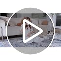 pmtsns Area Rugs 8x10 for Living Room: Washable Rug Modern Abstract Neutral Soft Non-Slip Low-Pile Indoor Large Carpet for Bedroom Dining Room Playroom Home Office (Blue Grey Brown, 8'x10')