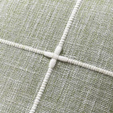 2 Packs Grid Embroidery Throw Pillow Covers, 18x18 Inch Light Sage Green, Farmhouse Linen Decorative Light Green Cushion Covers for Sofa Bed Living Room Home Decor