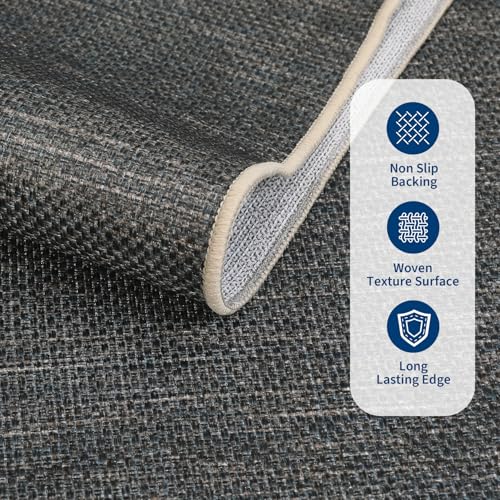 GarveeHome 2x6 Runner Rug for Hallway Modern Solid Washable Kitchen Rugs