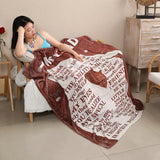 Fathers Day for Gifts Dad Gift from Daughter Dad Blanket for Birthday Soft Cozy Flannel Throw Blanket Present for Men Him Husband 60 * 50inch