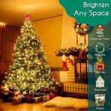 Battery Operated Christmas Lights - 50 LED Mini Lights Battery Operated String Lights Indoor Outdoor String Lights with Timer 8 Modes Fairy Lights for Christmas Tree Wreath Party, Warm White