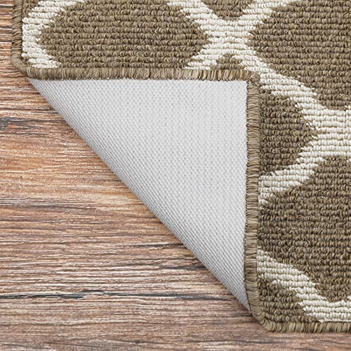 SHACOS Large Door Mats 3'x5' Indoor Entrance Front Door Rug, Brown