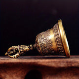 Brass Handicraft Die-Casting Drop Bell Key Car Button Wind Bell Tibetan Bronze Bell Creative Gift Home Decoration Accessories
