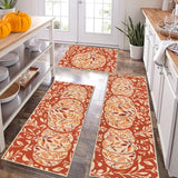 Fall Kitchen Rugs Sets of 3, Washable Kitchen Mats for Floor
