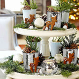 DEVI Silver Votive Tealight Candle Holders 24PCS, Mercury Glass Candle Holders for Table Centerpieces, Tea Party Wedding Table Decor