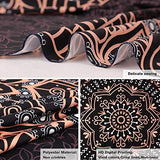 Black Mandala Tapestry Wall Hanging Psychedelic Wall Tapestry Aesthetic Indian Hippie Decor Bohemian Art Boho Home Decoration for Bedroom,Living Room,Dorm