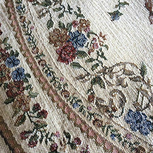 UKELER Luxury Soft Rustic Floral Round Area Rugs for Dinning Room Living Room Bedroom, Washable Elegant Non Slip Accent Round Kids Play Mat for Kids Room, 6.6'x6.6', 3