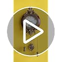 Aero Snail Dia 9-inch Retro Style Vintage Wood Indoor Wall Clock with Swinging Pendulum (Requires 2 AA Batteries for Clock Hands and Pendulum)