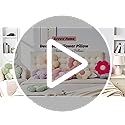 Kcvvcr Flower Throw Pillow, Soft Sage Green 14.9" Shaped Floor Pillow for Home Decor, Cute Aesthetic Plush Decorative Pillows for Bed, Sofa, Couch