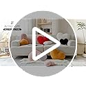 XVTRU Dusty Pink Heart Pillows, Cute Heart Decorative Pillow, Heart Shaped Throw Pillows for Bed, Faux Rabbit Fur Plush Hoom Decor Pillow Cushion for Chair Sofa Living Room (Mini 12.9" x 9.8")