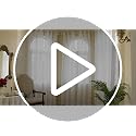 HOMEIDEAS White Linen Sheer Curtains, Linen Textured Semi Sheer Curtains 84 Inches Long, Farmhouse Light Filtering Window Drapes for Bedroom Living Room, 2 Panels, W52 x L84