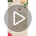 Kurt Adler UL 10-Light Angel Treetop Figurine, 10-Inch, Ivory and Gold