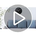 jomparis Black Wall Clock Modern Style Plastic Wooden Wall Clocks Decor 12 Inch Silent Non-Ticking for Office Home Bedroom