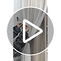Bujasso Beige 80% Blackout Curtains with Sheer Overlay Mix and Match Double Layer Thermal Insulated Window Panels 84 inch for Living Room Bedroom Beige Drapes with Tiebacks Grommet Top 54" Wx84 Lx2