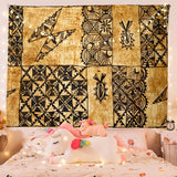 Shenywell Tapestry Wall Hanging 60x80 Inch Traditional Pacific Island Tapa Cloth Polyester Dorm Apartments Bedrooms Living Beach Blankets Curtains Picnic Blankets