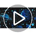 Glow in The Dark Stars Solar System Wall Decals, The Earth Wall Stickers for Bedroom, Baby Nursery Planets Sticker Decoration for Ceiling (Blue)