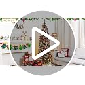 Homde Pencil Christmas Tree 6 Foot Pre-Lit Artificial Christmas Tree with Flocked Snow Pine Cone 160 Warm White Lights Holiday Decor