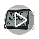 Atomic Clock Wall with Indoor/Outdoor Temp, Battery Operated Digital Wall Clock with 10.5" Large LCD Display, 330ft Range Desk Table Clock with Alarm, DST, Calendar for Living Room Bedrooms, Black