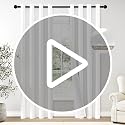 ChrisDowa 100% Blackout Pure White Solid Curtains 63 Inches Long 2 Panels for Bedroom Living Room,Farmhouse Room Darkening Thermal Insulated Soundproof Grommet Top Window Treatment Drapes,52x63
