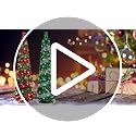 5 FT Collapsible Sequin Pop Up Christmas Tree with 90 LED Lights, Skinny Pencil Tinsel Xmas Tree with Stand for Apartments