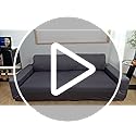 Peryiter 2 Pcs Sofa Covers Couch and Loveseat Covers Set Stretch Sofa Slipcover for Living Room Armchair Furniture Protector, Wrinkle Proof(Chocolate,Milk Silk)