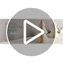 LampLust Paper Tree Decor, 2 Pack Honeycomb Paper Trees, 10 & 12 Inch, White & Gold Glitter Edge, Christmas Table Decor, Holiday Table Centerpieces, Christmas Decorations