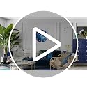 XFM Blue Moon Wall Clock 12 Inch Modern Wall Clocks Battery Operated Silent Non Ticking Decorative Round Analog Clock for Living Room Bedroom Kitchen