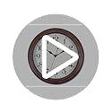 14 Inch Wooden Wall Clock, Retro Wood Wall Clocks Battery Operated, Large Silent Sweep Movement Accurate Wall Clock for Living Room Bedroom