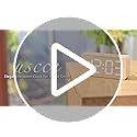uscce Wooden Digital Alarm Clocks for Bedrooms: Dimmable Dual Alarm Clock with Large Numbers for Bedside Desk - Loud Alarm for Heavy Sleepers with Volume Control - Wood Decor & Gifts