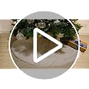 CHICHIC 48 inch Christmas Tree Skirt Faux Fur Xmas Tree Skirt Christmas Decorations Holiday Tree Ornaments Tree Decoration for Christmas Home Decorations, Xmas Party Holiday Decorations, Snow White